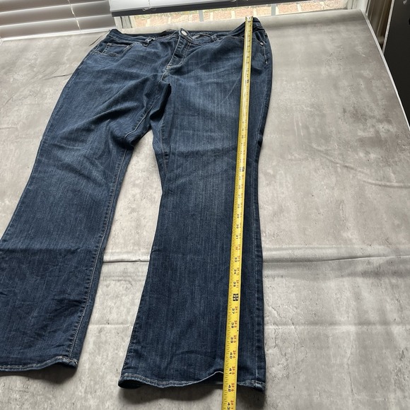 Simply Vera Wang High Rise Dark Wash Blue Denim Bootcut Jeans Womens Size 18w - Picture 3 of 11